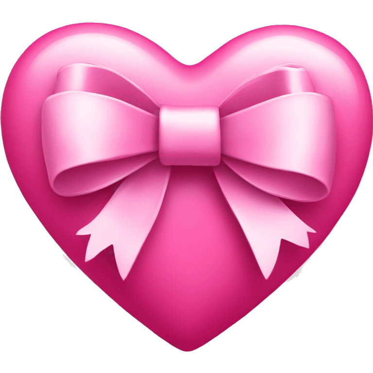 Pink heart with bow  emoji