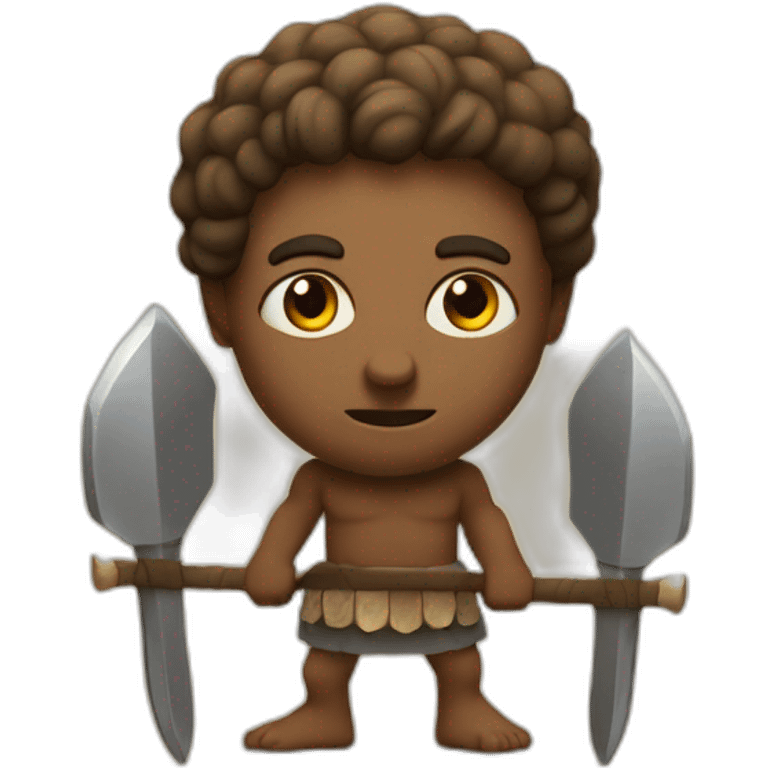 David and Goliath  emoji