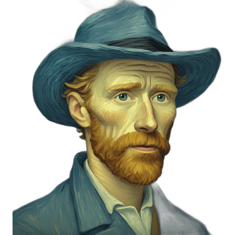 van gogh painting of rick emoji