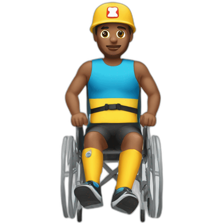 Disabled lifeguard emoji