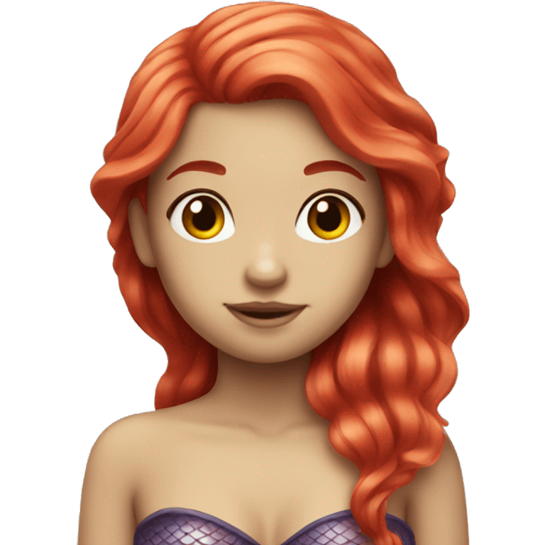 a red haired mermaid girl emoji