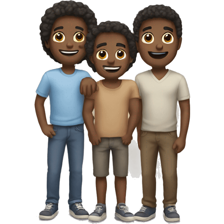 three friends emoji