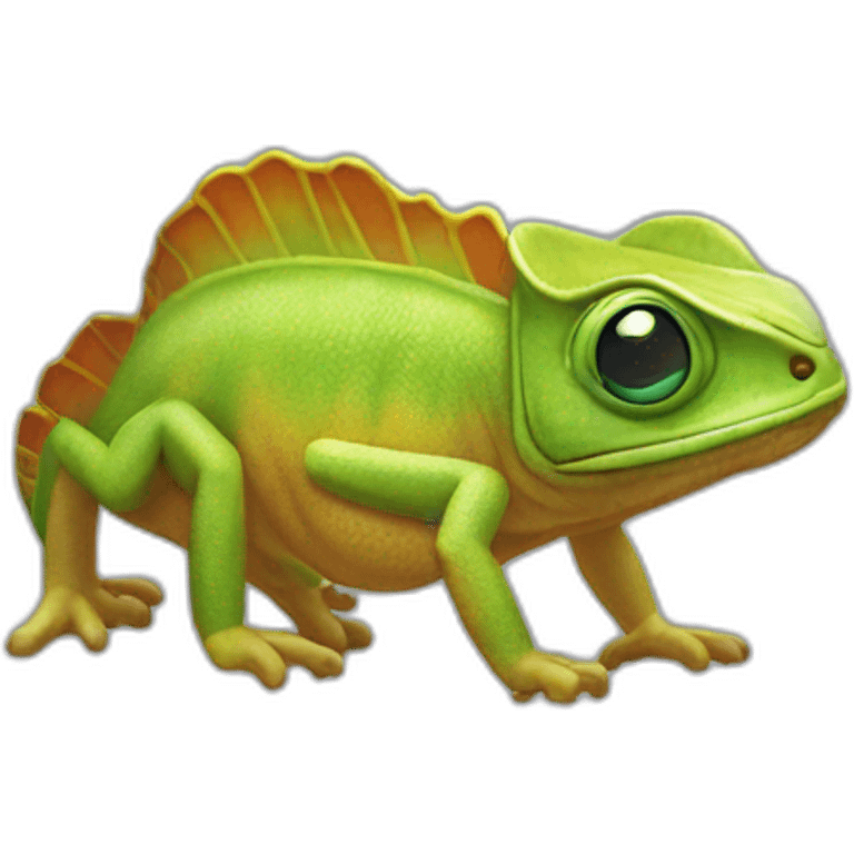 caméléon qui fume  emoji