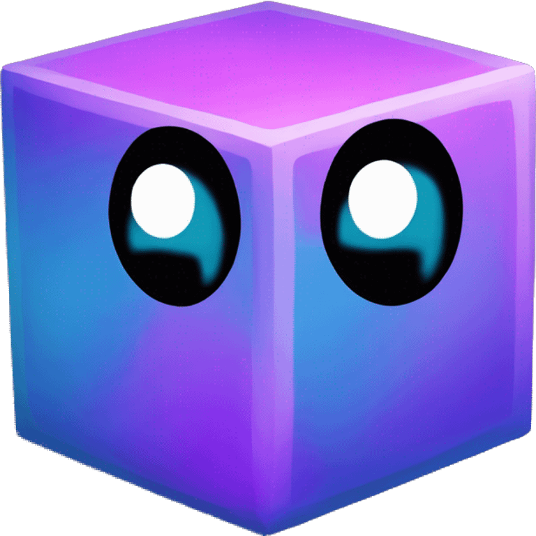 Cube from geometry dash emoji