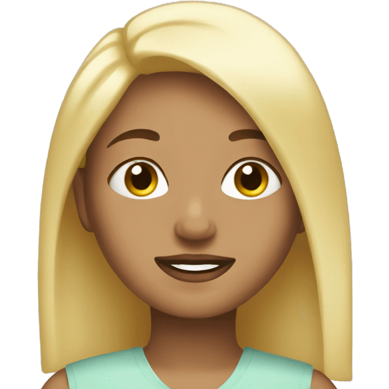 blonde self care emoji