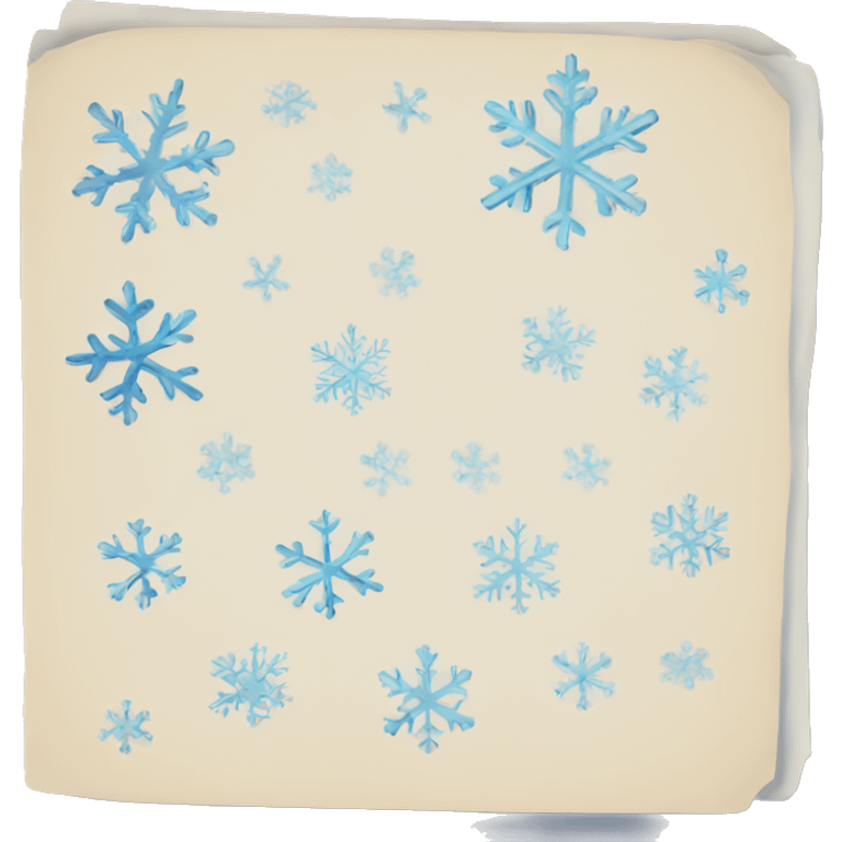 notes and snowflakes emoji