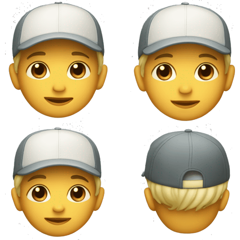 Baby surfer dude with cap emoji