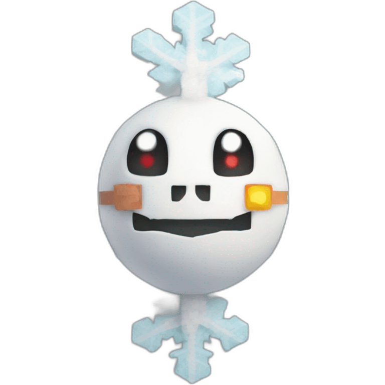 Pokemon Snowman Snowflake Minecraft emoji