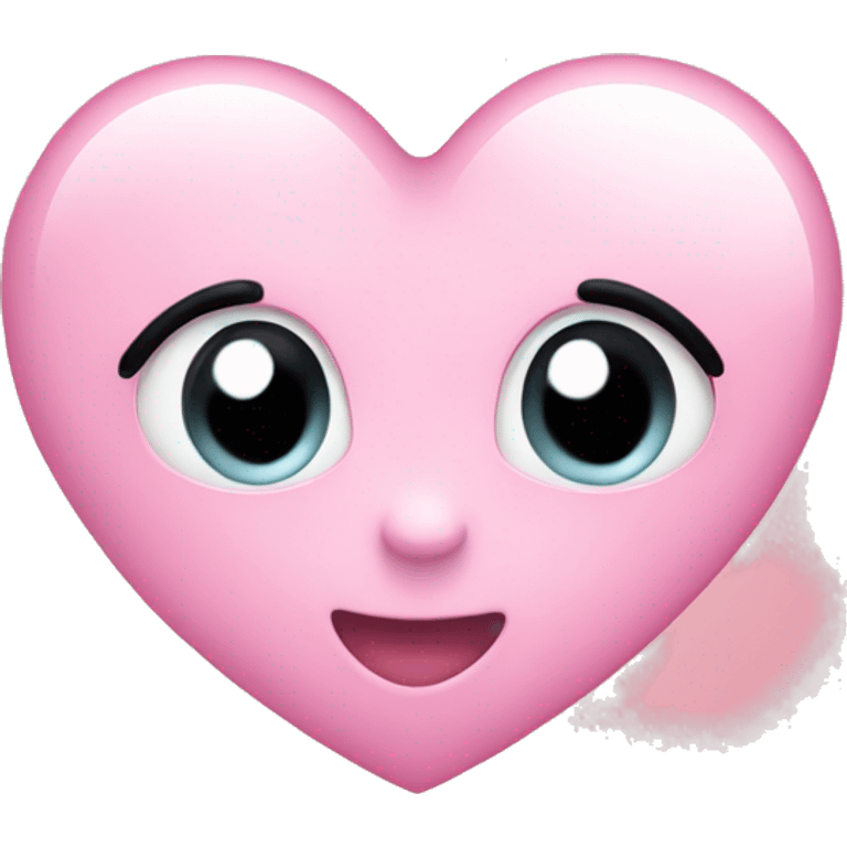  Light pink Heart with pink bow emoji