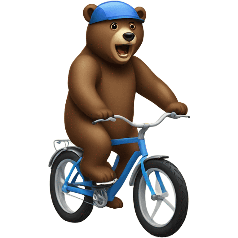 Bear on the bike emoji