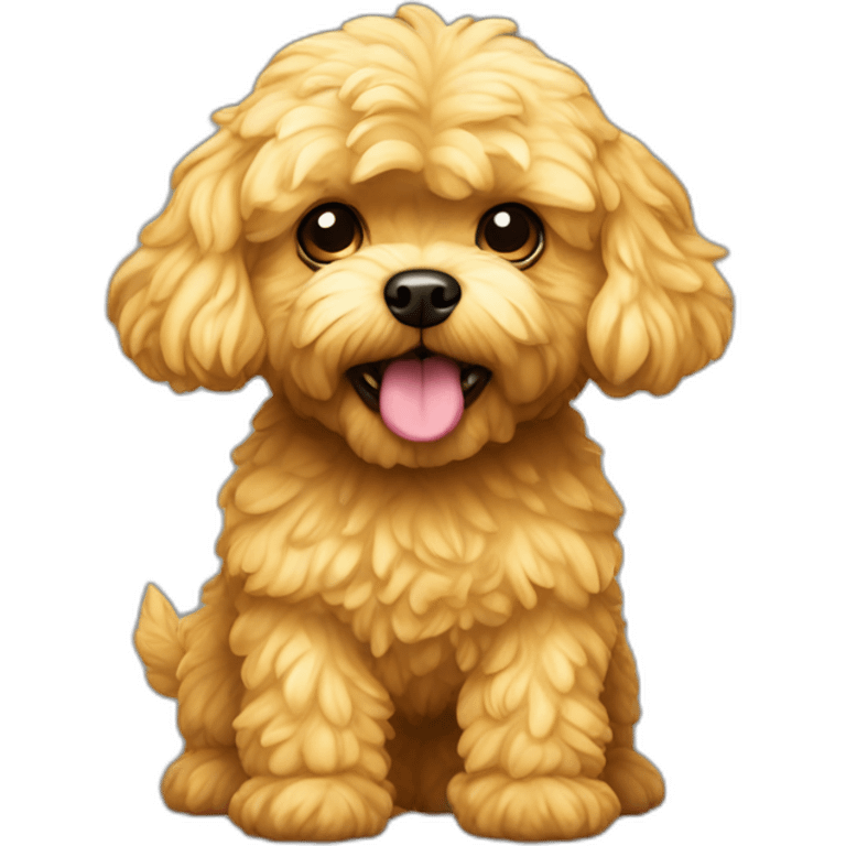 golden maltipoo monster emoji