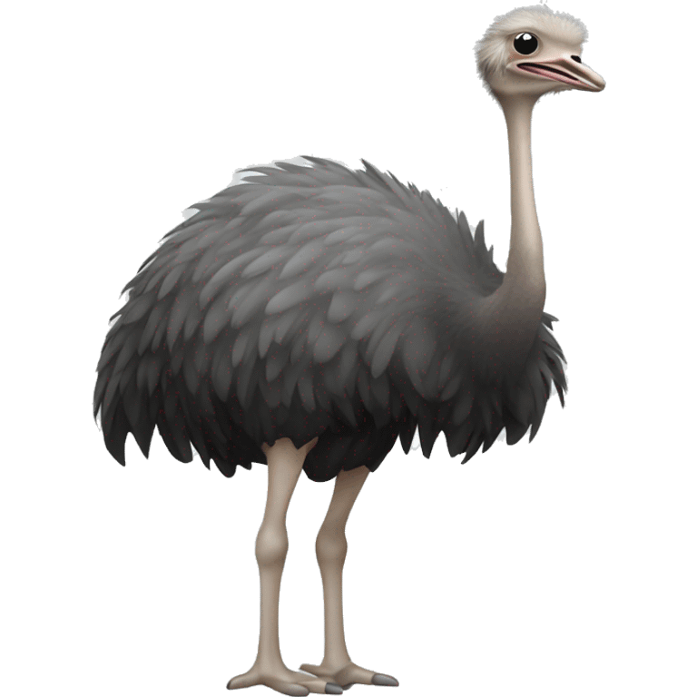 Ostrich with head in sand emoji