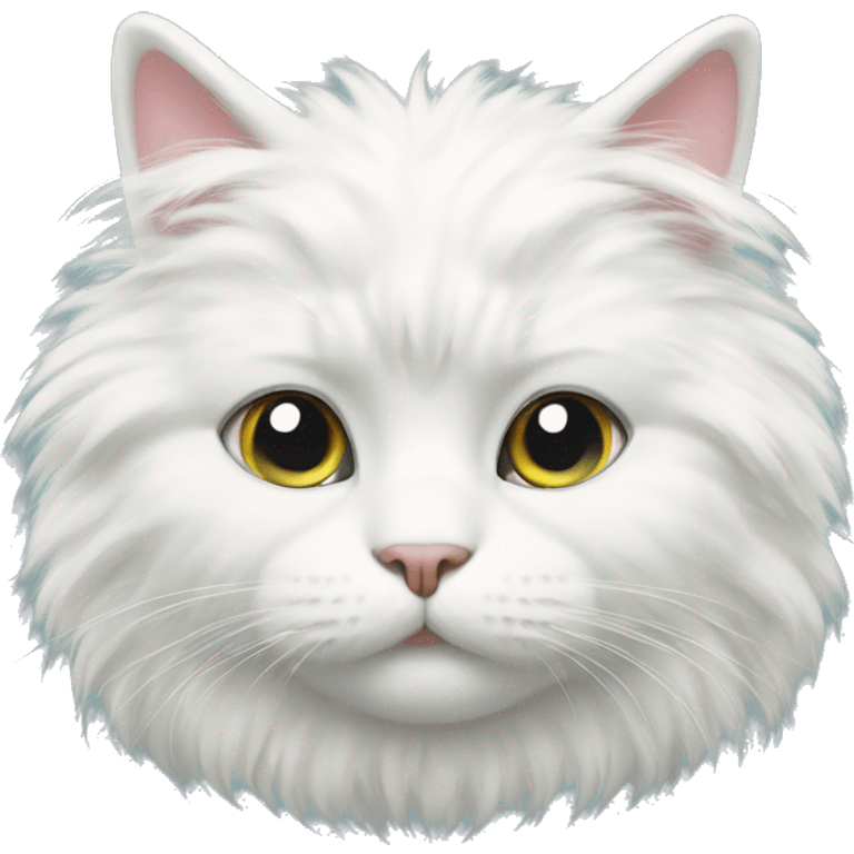 White fluffy cat emoji