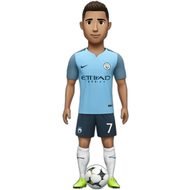 cr7 with manchester city jersey emoji