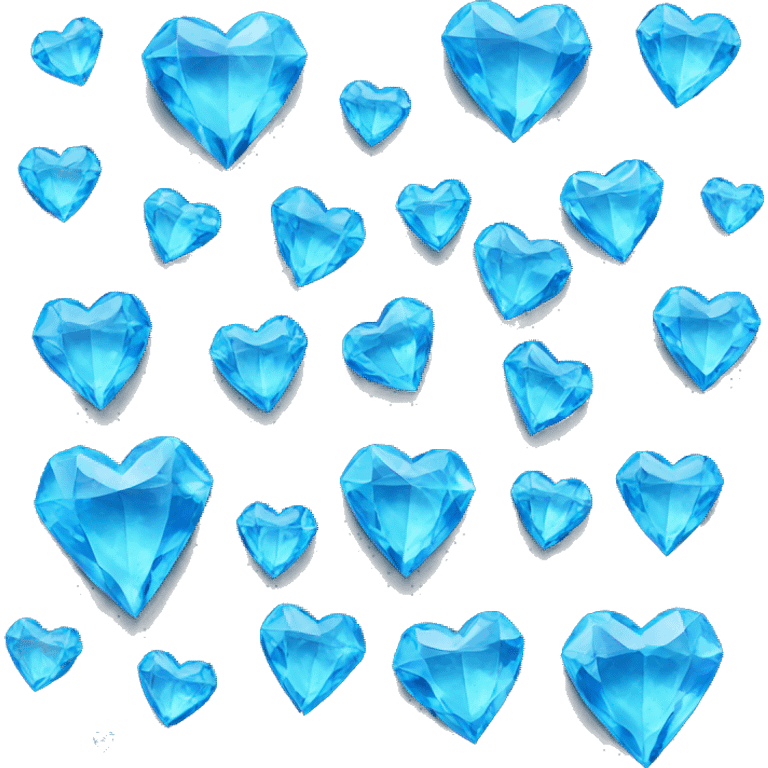 A blue diamond heart emoji