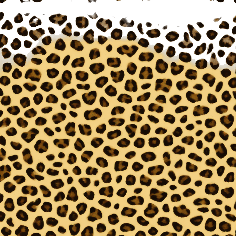 Leopard avec vernis emoji