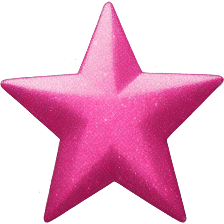 Pink sparkly star  emoji