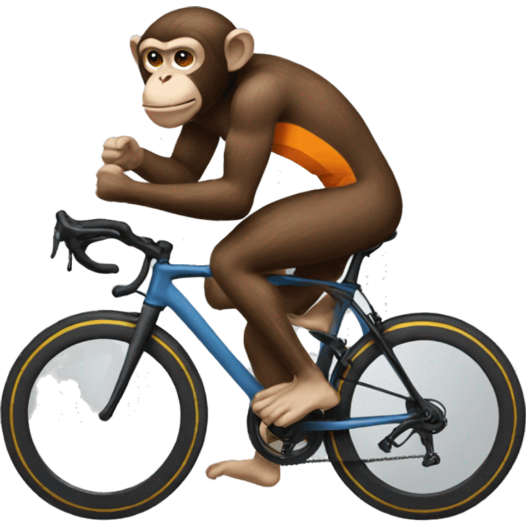 Monkey doing triathlon emoji