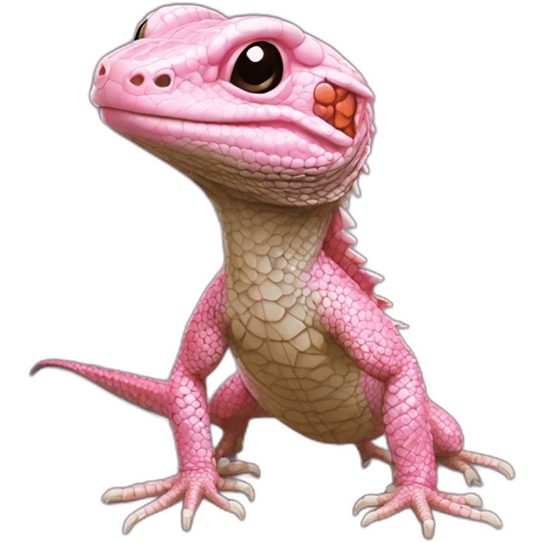 tegu lizard pink emoji