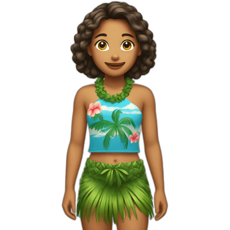 Hawaian-girl emoji