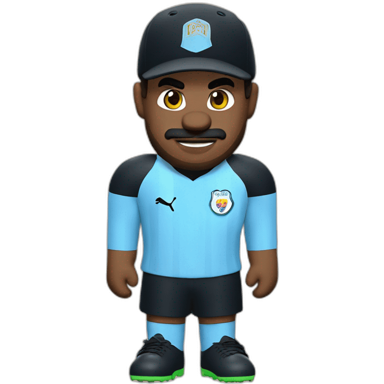 mario in manchester city jersey emoji