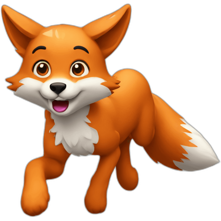 running fox emoji