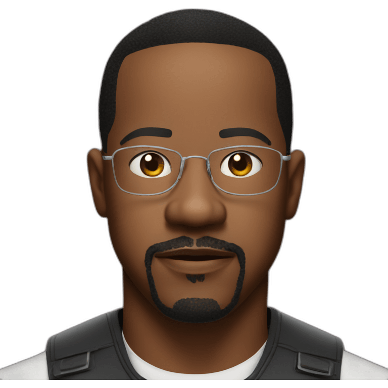 actor martin lawrence serious with no glasses emoji