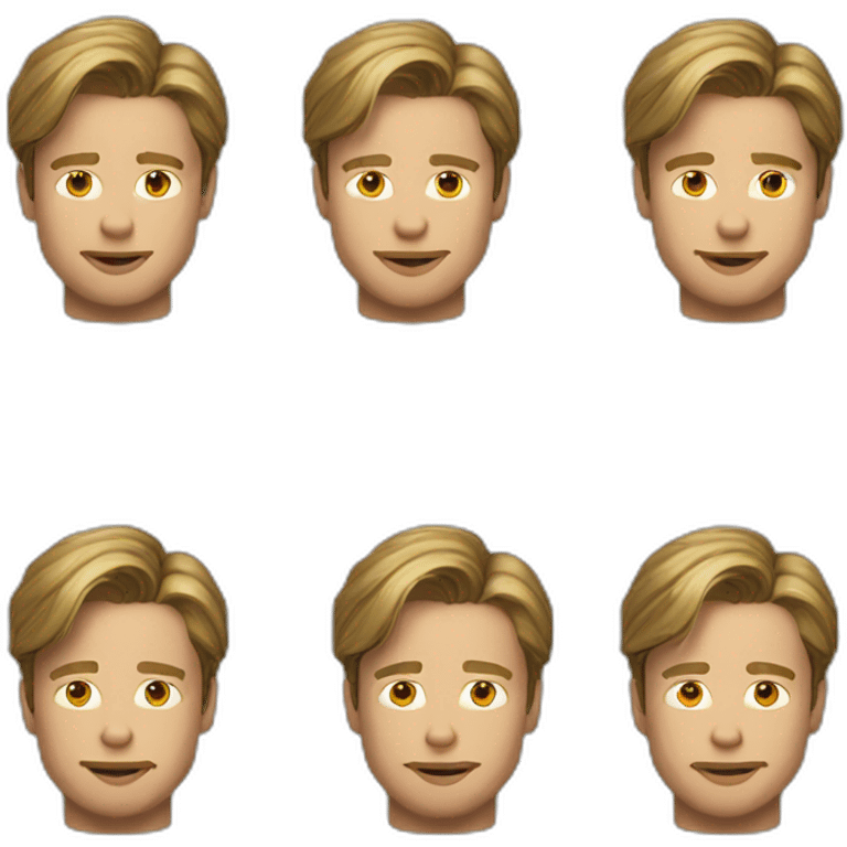 brad pitt young emoji