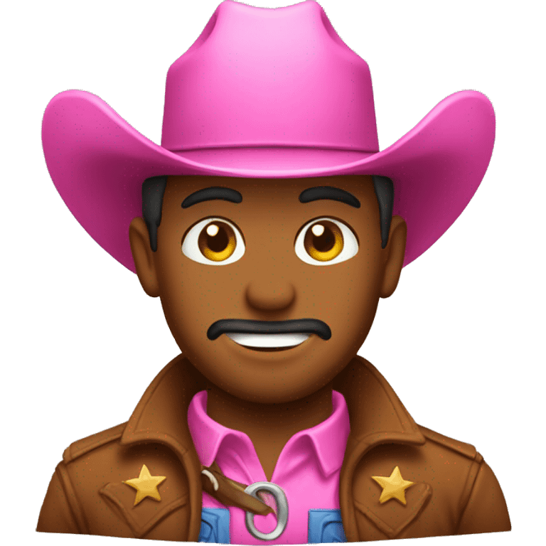 Cowboy emoji but the hat is pink emoji