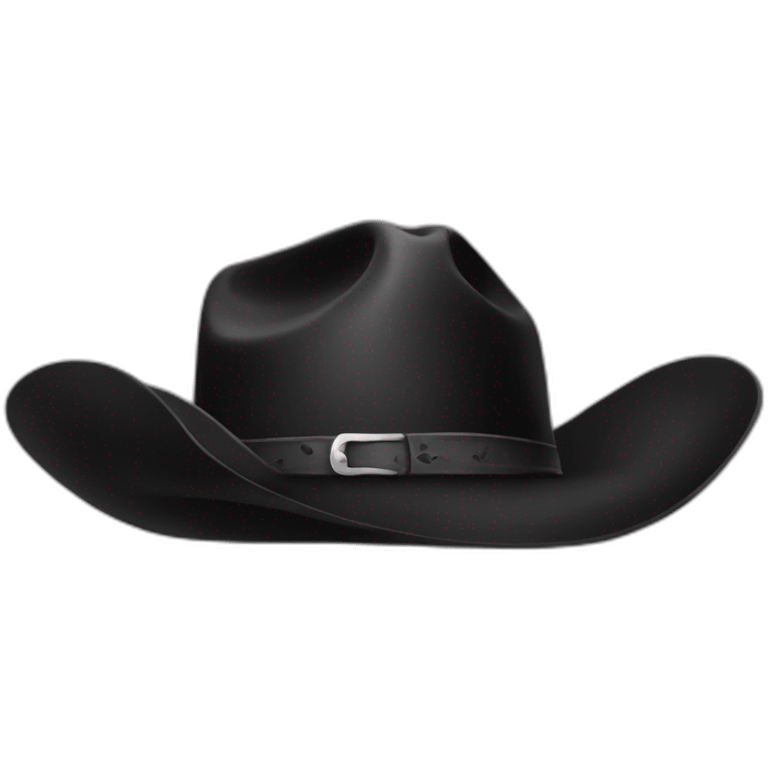 black cowboy hat emoji