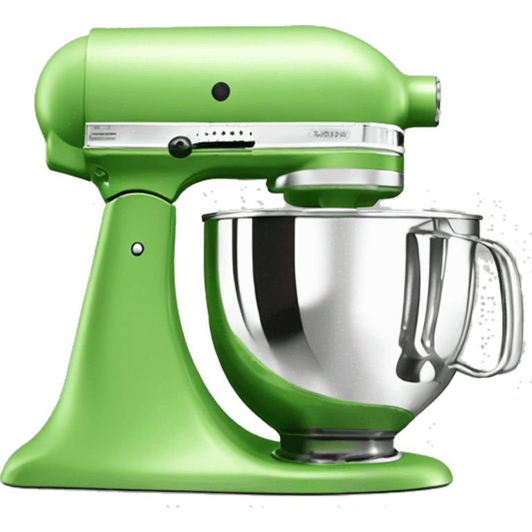 Realistic light fern green kitchenaid mixer  emoji