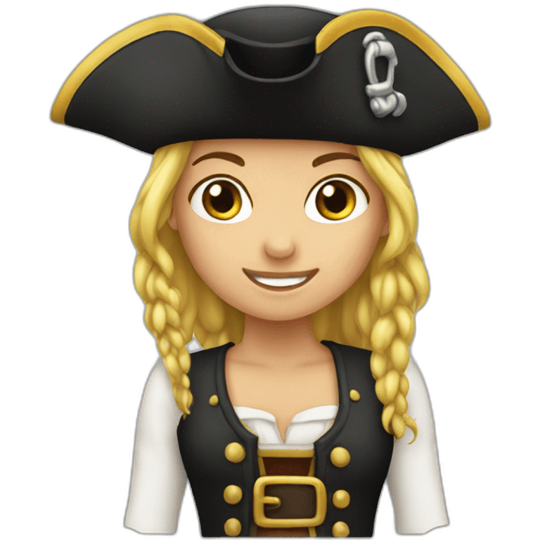 a pirate girl emoji