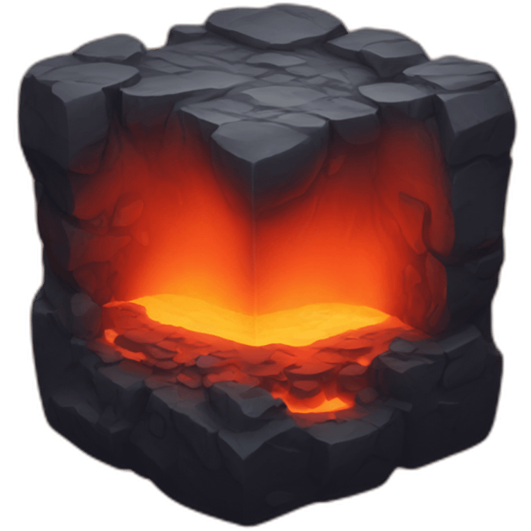 Lava cube emoji