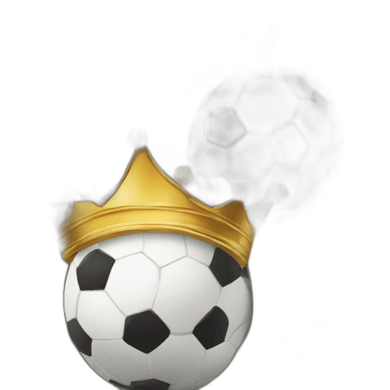 Crown win football balls emoji