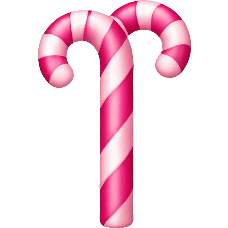 candy cane with pink stripes emoji