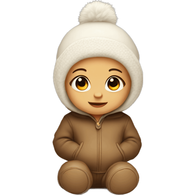 Baby in uggs  emoji