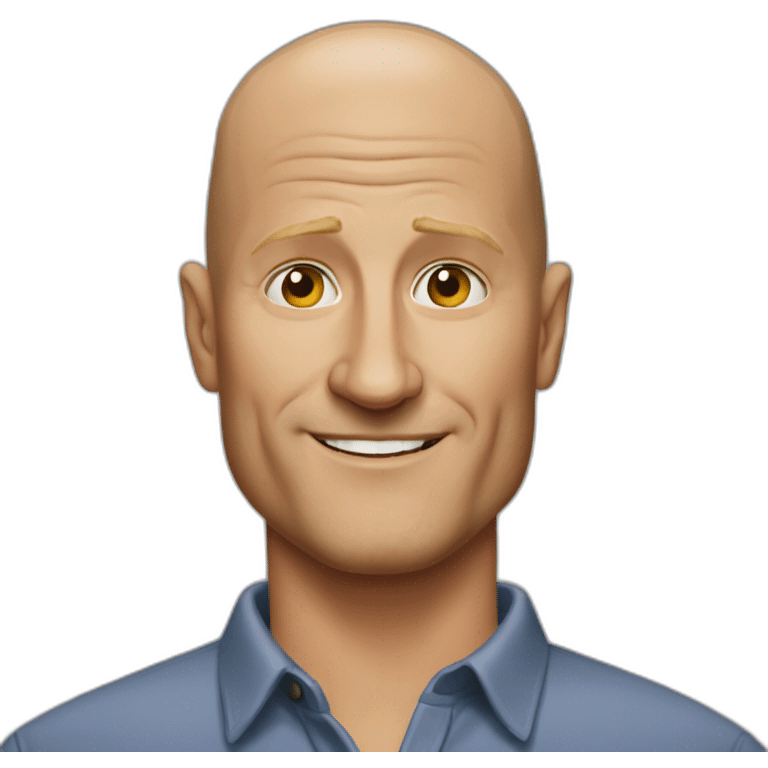 actor bald woody harrelson realistic emoji