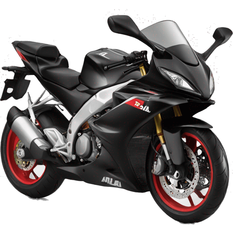 Aprilia rs125 black  emoji