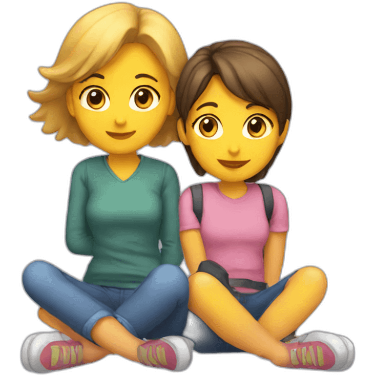 girl-sitting-on-a-girl emoji