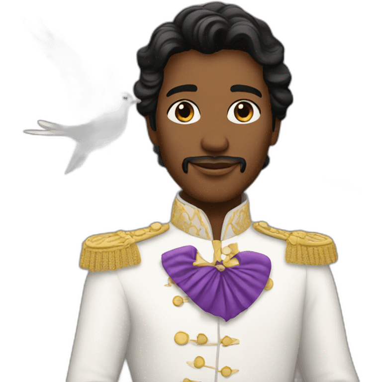 prince with doves emoji