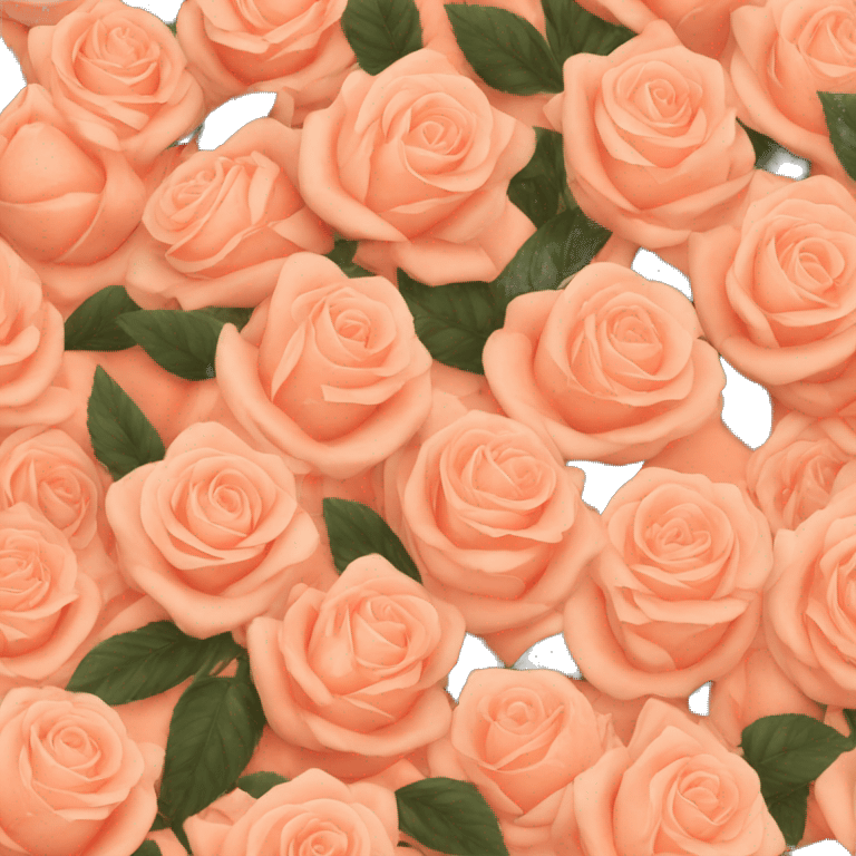 Peach roses emoji