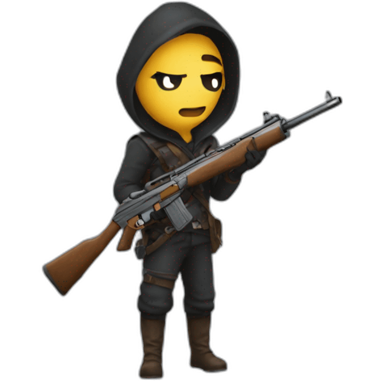 Assassin avec fusil emoji