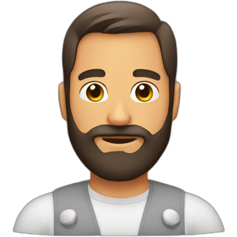 Huevo con barba  emoji