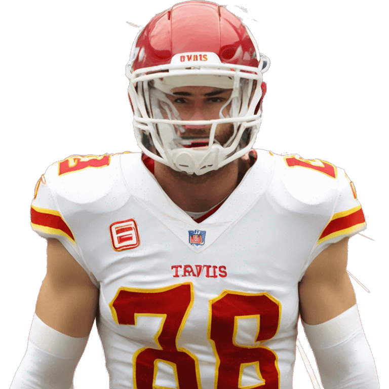 Travis kelce in uniform ￼ emoji