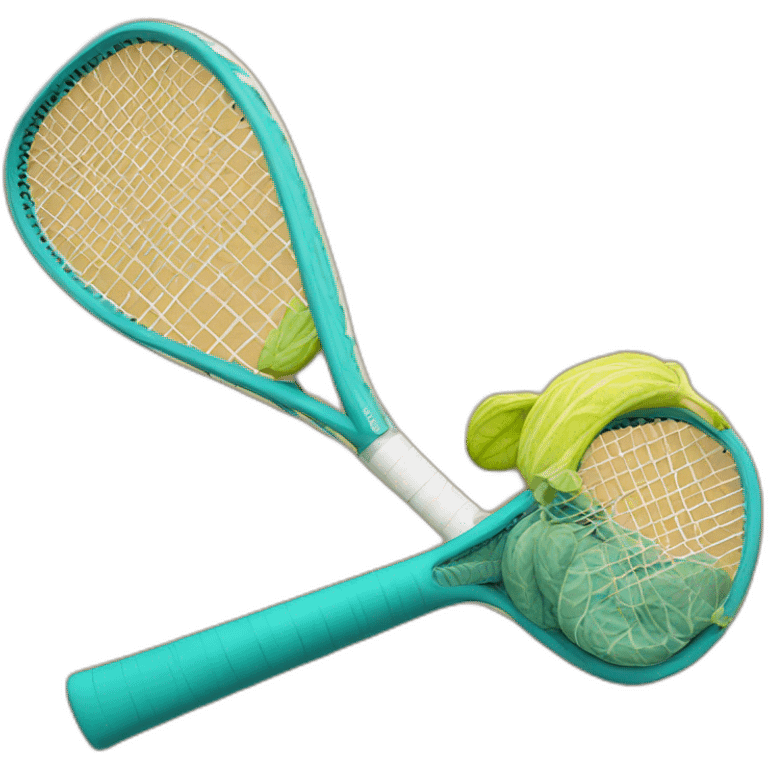 Squash racquets crossed emoji