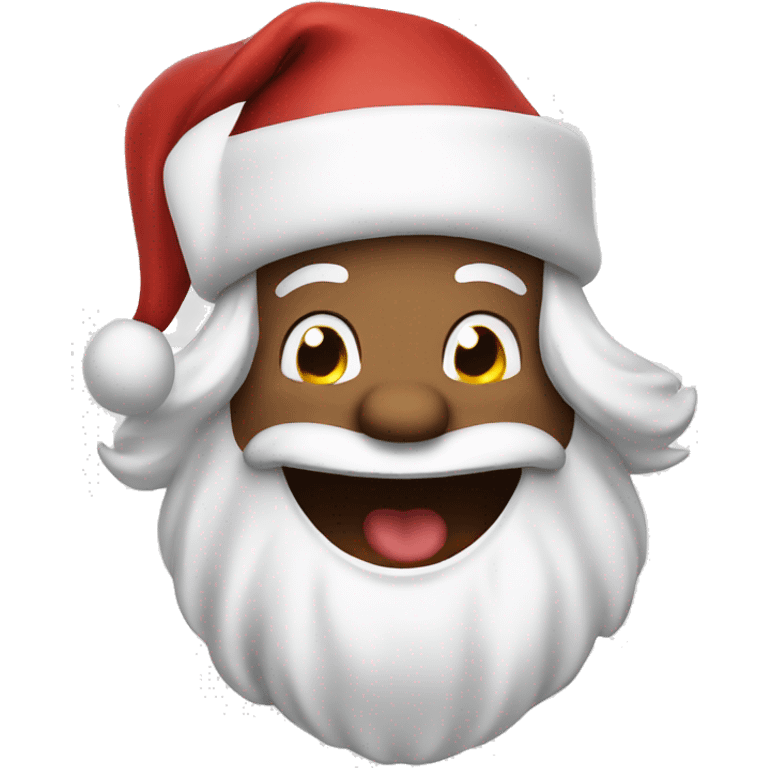 santa laughing emoji