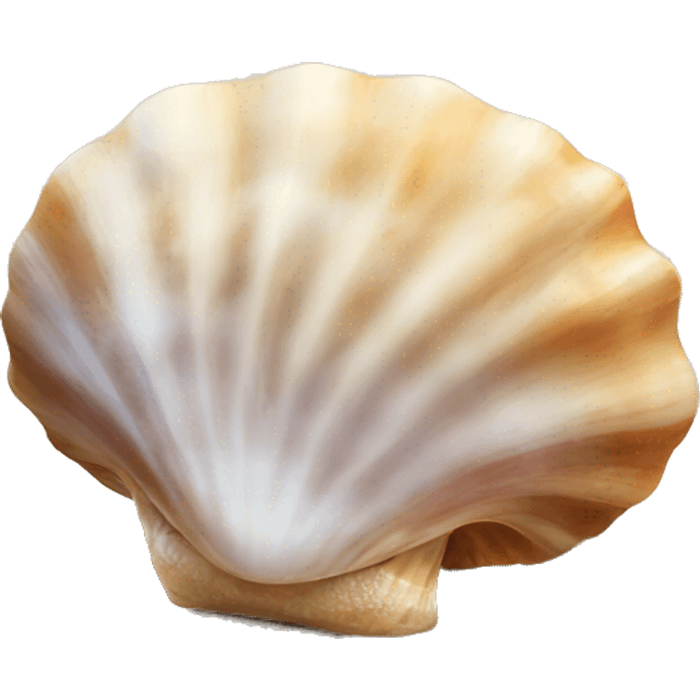 Sea shell on the beach  emoji