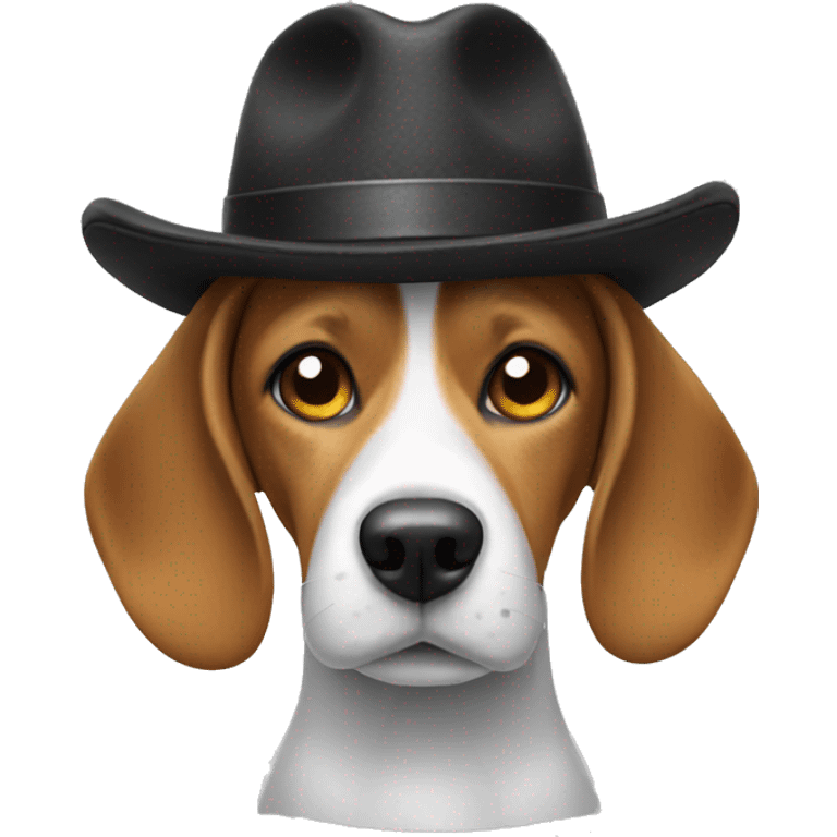 Beagle with a hat  emoji