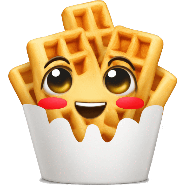 waffle fries emoji