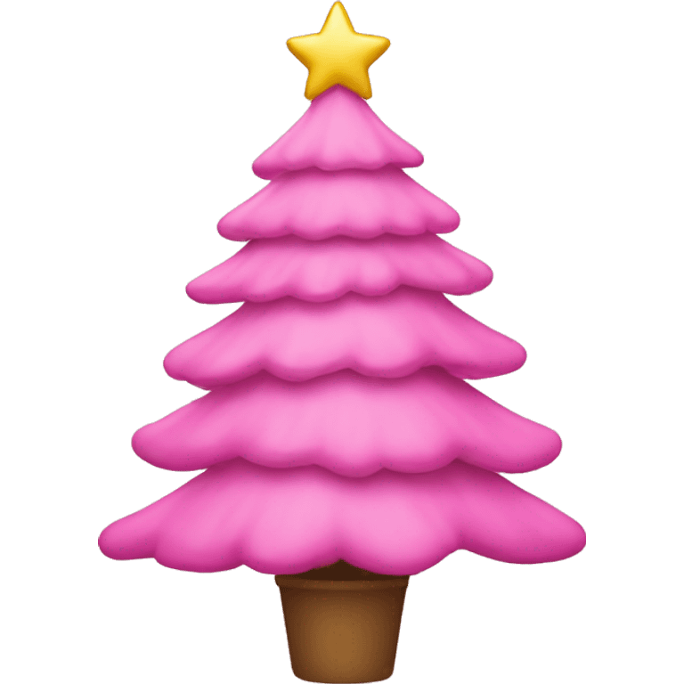 pink christmas tree  emoji